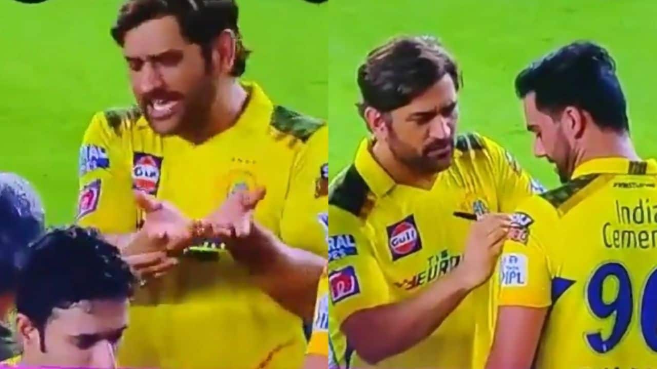 'Mahi At His Hilarious Best': Dhoni Teases Deepak Chahar For His Drop Catches, Delays Pacer's Request for Autograph